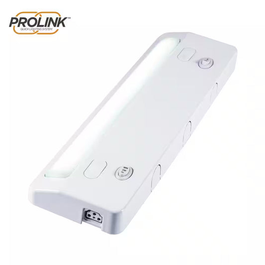 Prolink Hardwired 12 In. LED White under Cabinet Light, Linkable, 3 Color Temperature Options